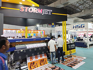 STORMJET PRINTERS WERE SHOWING IN MEDIAEXPO. MUMBAI 
